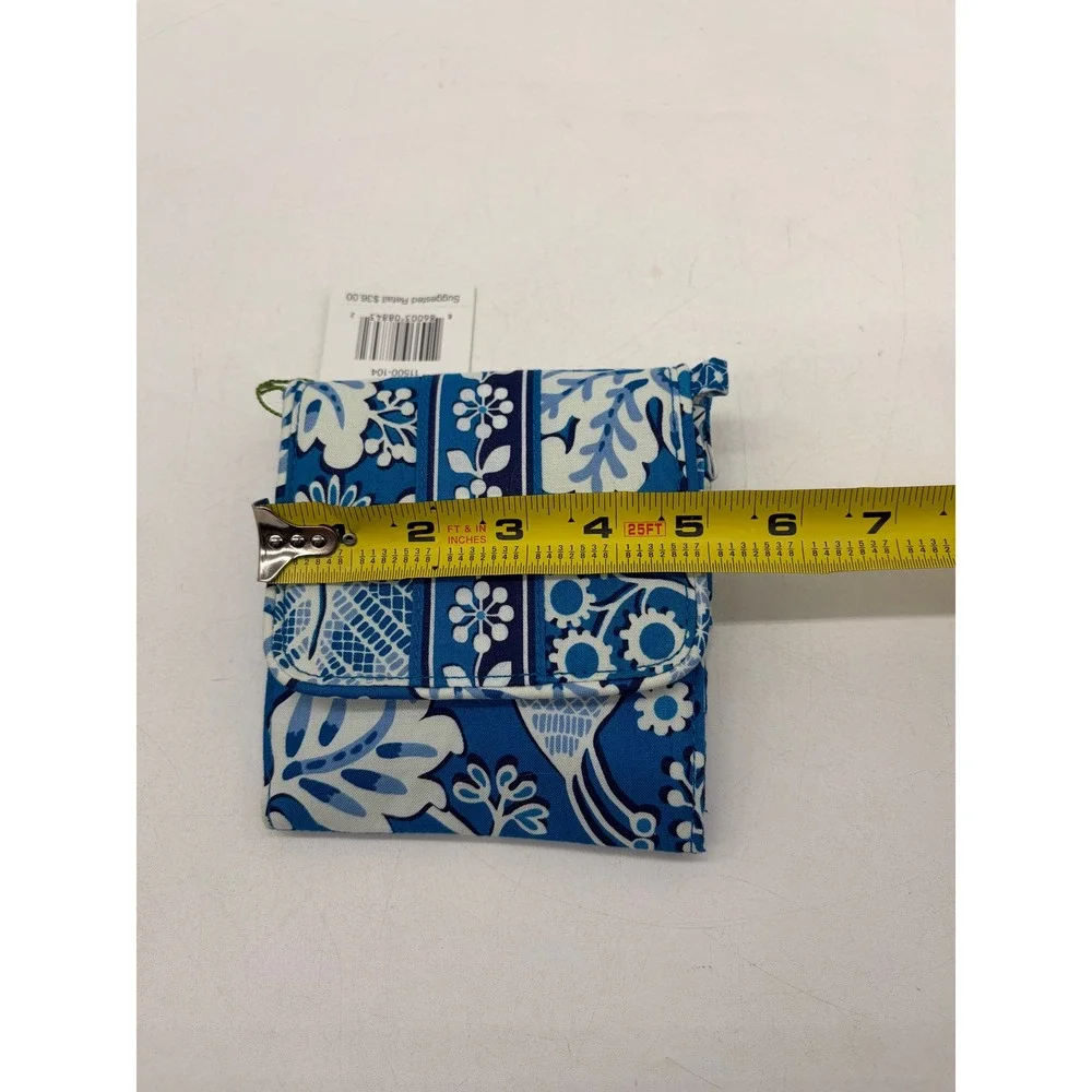 Vera Bradley Tiny Traveler Blue Lagoon Floral Crossbody Bag 11500-104 New